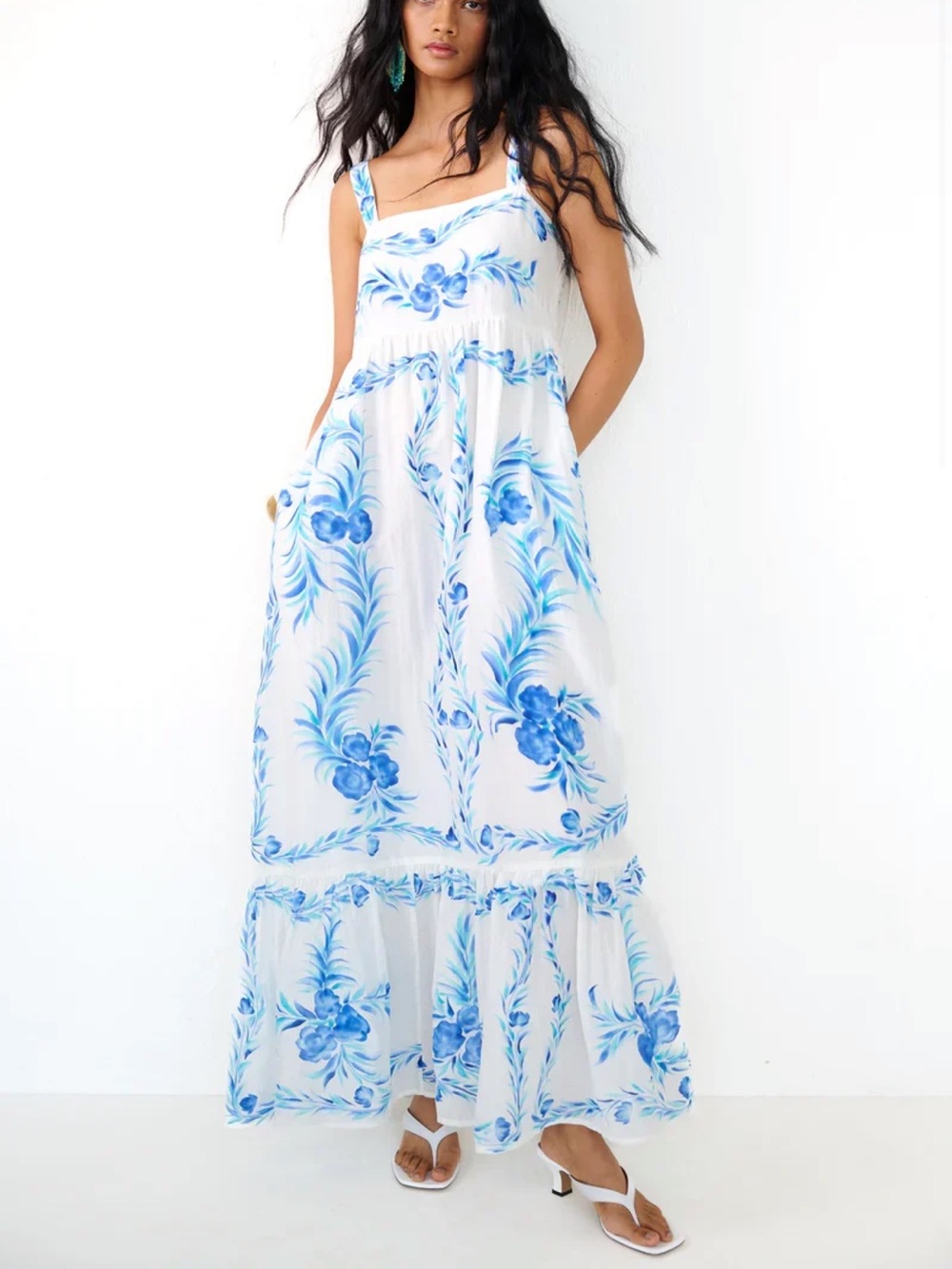 Banjanan Daniella Dress in Cyan